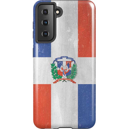Dominican Republic Flag Faded Galaxy S21 5G Pro Case